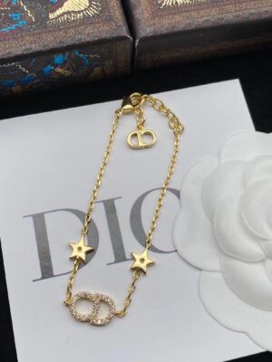 Dior 23 new classic gold-plated CD star bracelet