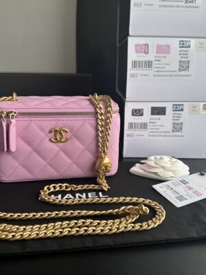 Chanel Classic Wallet On Chain Pink AP0250