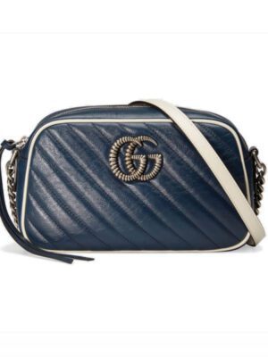 Gucci GG Marmont Small Shoulder Bag 447632 Blue